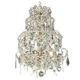 'Waterfall' French Crystal Beaded Chandelier